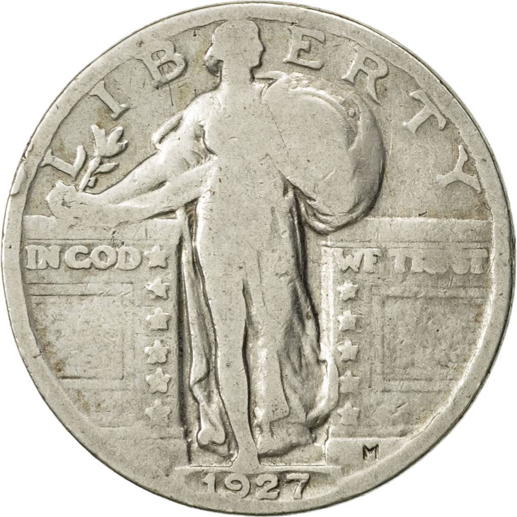 États-Unis, Standing Liberty Quarter, Quarter, 1927, Philadelphia, KM 145