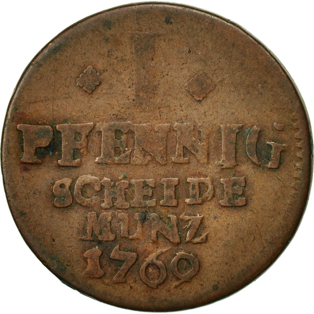Münze, Deutsch Staaten, MAINZ, Emeric Josef, Pfennig, 1760, Mayence, SS