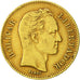Venezuela, 20 Bolivares, 1887, Caracas, S+, Gold, KM:32
