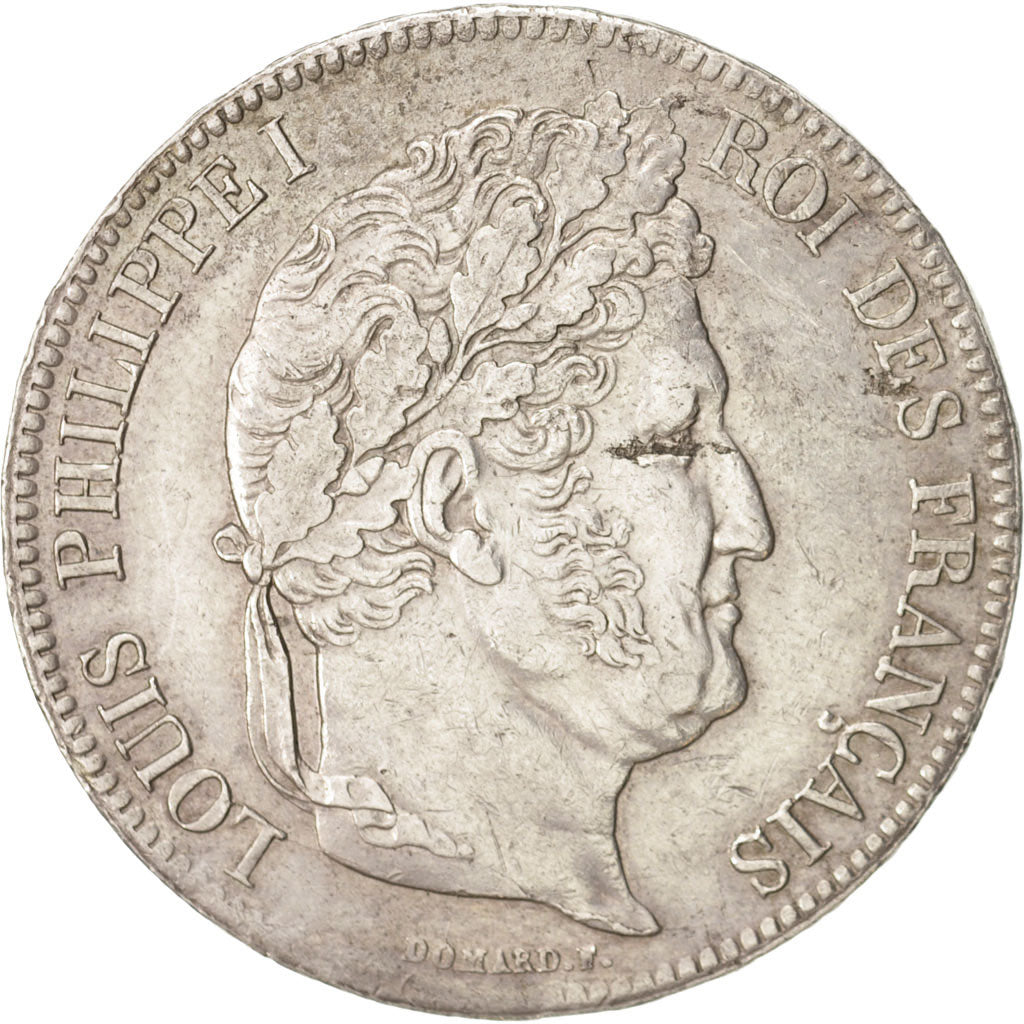 Francia, Louis-Philippe, 5 Francs, 1834, Lille, BB, Argento, KM:749.13, Gadou...