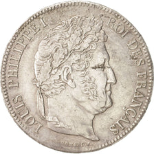 Francia, Louis-Philippe, 5 Francs, 1834, Lille, BB, Argento, KM:749.13, Gadou...