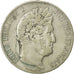Moneda, Francia, Louis-Philippe, 5 Francs, 1848, Paris, BC+, Plata, KM:749.1
