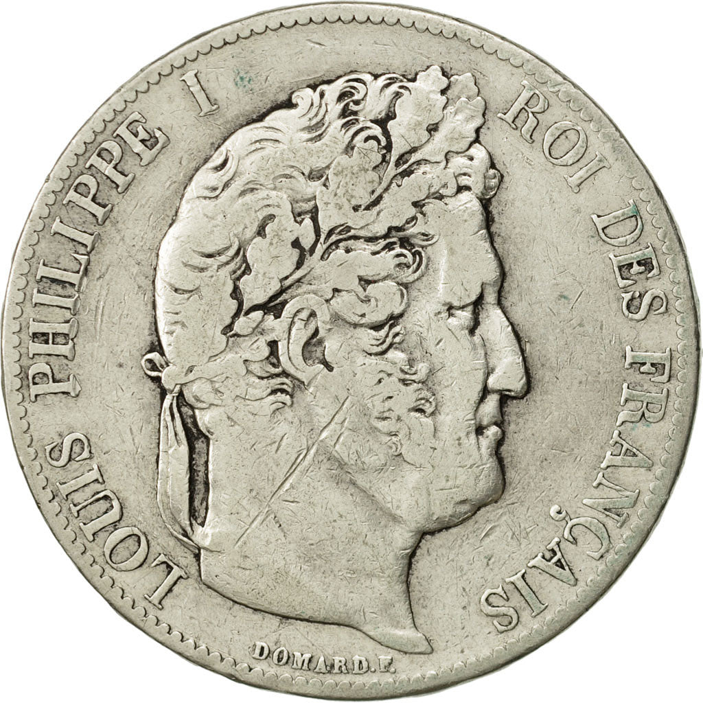 Monnaie, France, Louis-Philippe, 5 Francs, 1844, Paris, TB, Argent, KM:749.1