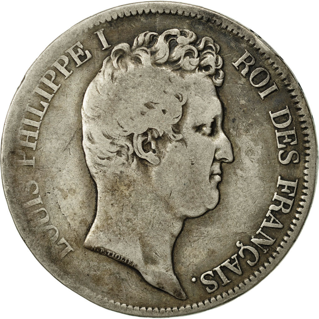 Munten, Frankrijk, Louis-Philippe, 5 Francs, 1831, Marseille, ZG+, Zilver