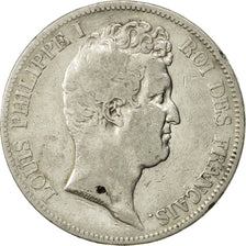 Moneta, Francia, Louis-Philippe, 5 Francs, 1831, Paris, B+, Argento, KM:735.1