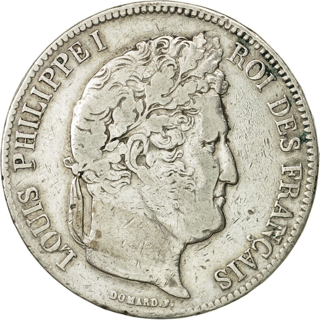 Coin, France, Louis-Philippe, 5 Francs, 1834, Paris, VF(30-35), Silver