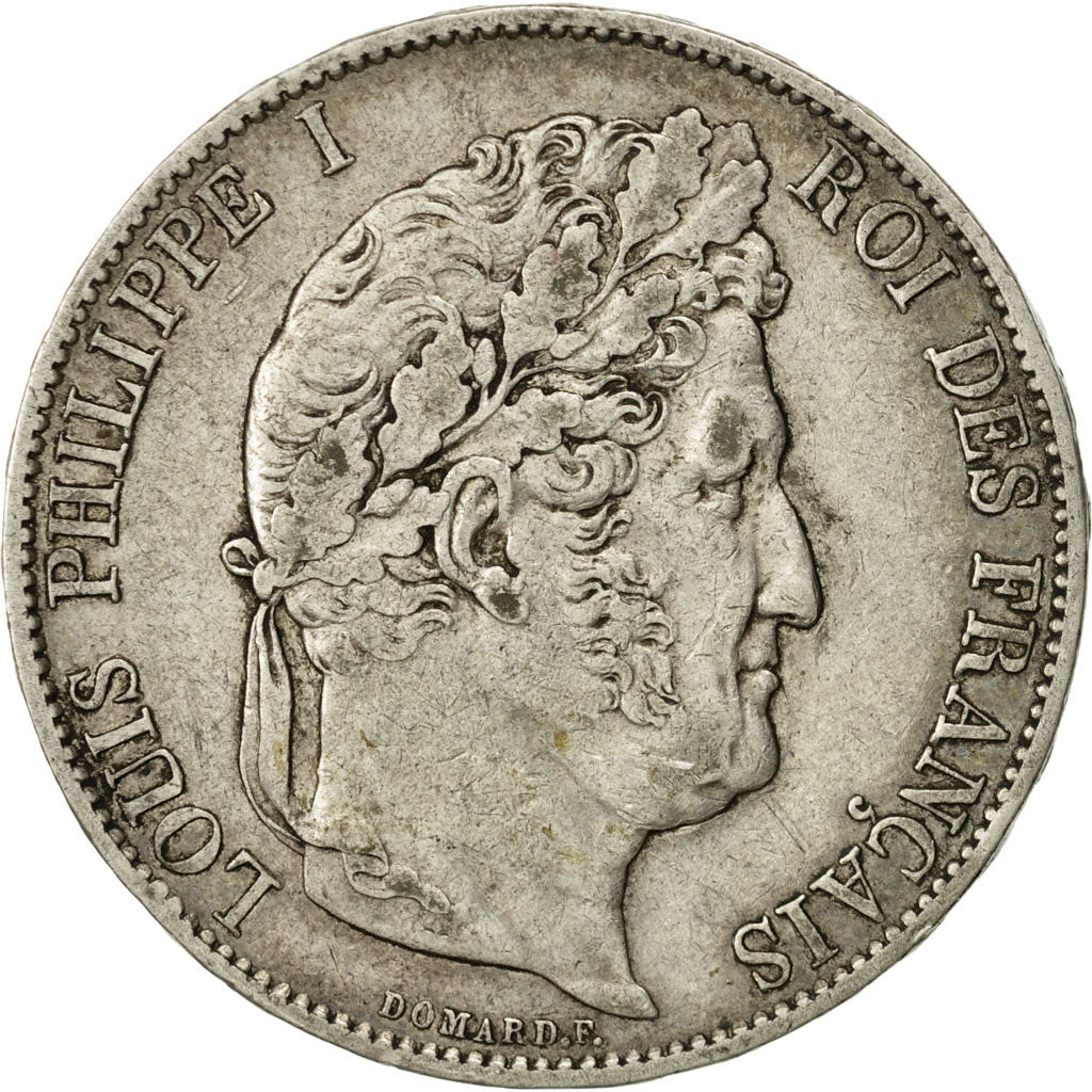 Moneda, Francia, Louis-Philippe, 5 Francs, 1847, Paris, MBC, Plata, KM:749.1