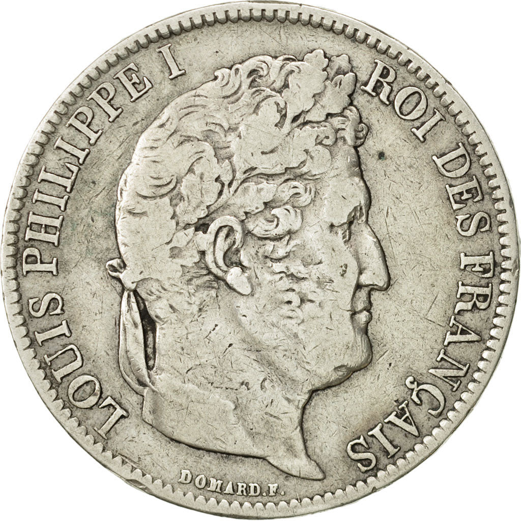 Coin, France, Louis-Philippe, 5 Francs, 1831, Lille, VF(20-25), Silver