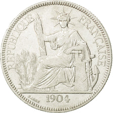 Monnaie, FRENCH INDO-CHINA, Piastre, 1904, Paris, TTB, Argent, KM:5a.1