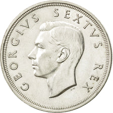 Afrique du Sud, George VI, 5 Shillings, 1952, SUP, Argent, KM:41