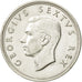 Sudáfrica, George VI, 5 Shillings, 1952, EBC, Plata, KM:41