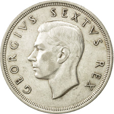 Sudafrica, George VI, 5 Shillings, 1952, BB, Argento, KM:41