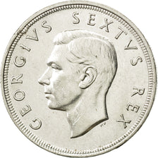 Afrique du Sud, George VI, 5 Shillings, 1951, TTB, Argent, KM:40.2