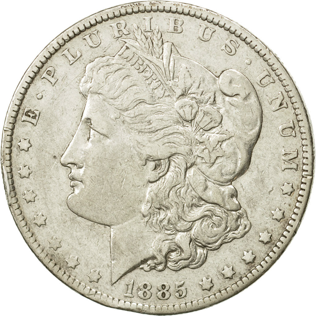 Stati Uniti, Morgan Dollar, 1885, U.S. Mint, New Orleans, BB, Argento, KM 110