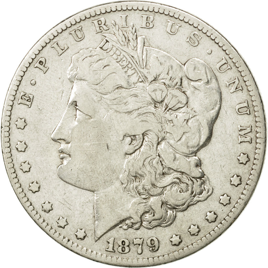 United States, Morgan Dollar, 1879, U.S. Mint, Philadelphia, VF(30-35), KM 110