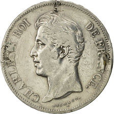 Coin, France, Charles X, 5 Francs, 1830, Paris, VF(20-25), Silver, KM:727