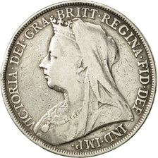Great Britain, Victoria, Crown, 1896, VF(20-25), Silver, KM:783