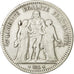 Münze, Frankreich, Hercule, 5 Francs, 1848, Strasbourg, S+, Silber, KM:756.2