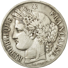 Coin, France, Cérès, 5 Francs, 1849, Strasbourg, VF(20-25), Silver, KM:761.2