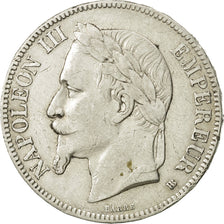 Coin, France, Napoléon III, 5 Francs, 1867, Strasbourg, VF(30-35), Silver