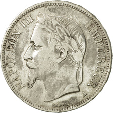 France, Napoleon III, 5 Francs, 1868, Paris, VF(30-35), Silver, KM 799.1