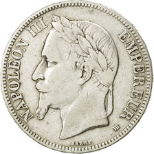 France, Napoléon III, 5 Francs, 1868, Strasbourg, VF(30-35), Silver, KM:799.2