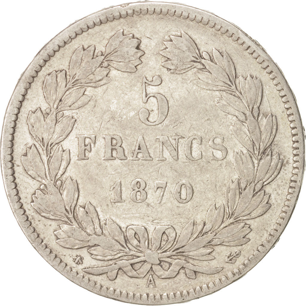 Monnaie, France, Cérès, 5 Francs, 1870, Paris, TTB, Argent, KM:818.1