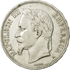 France, Napoleon III, 5 Francs, 1869, Paris, EF(40-45), Silver, KM 799.1