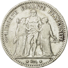 France, Hercule, 5 Francs, 1874, Paris, VF(30-35), Silver, KM:820.1