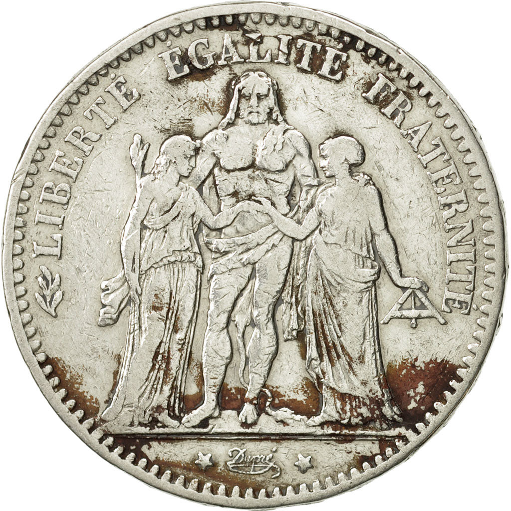 Monnaie, France, Hercule, 5 Francs, 1875, Paris, TTB, Argent, KM:820.1