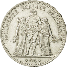 Francia, Hercule, 5 Francs, 1875, Paris, BB+, Argento, KM:820.1, Gadoury:745a