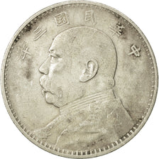 Republik China, Dollar, Yuan, 1914, SS, Silber, KM:329