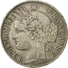Coin, France, Cérès, 5 Francs, 1871, Bordeaux, VF(20-25), Silver, KM:818.2
