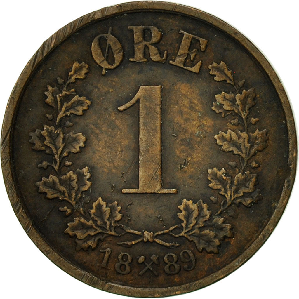 Coin, Norway, Ore, 1889, EF(40-45), Bronze, KM:352
