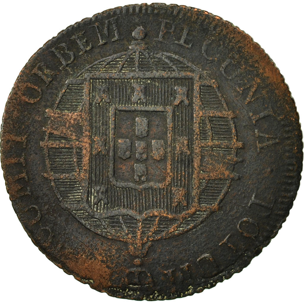 Brasile, 40 Reis, 1822, Rio de Janeiro, MB, Rame, KM:319.1