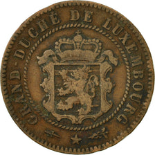 Munten, Luxemburg, William III, 5 Centimes, 1854, Utrecht, ZF, Bronze, KM:22.1