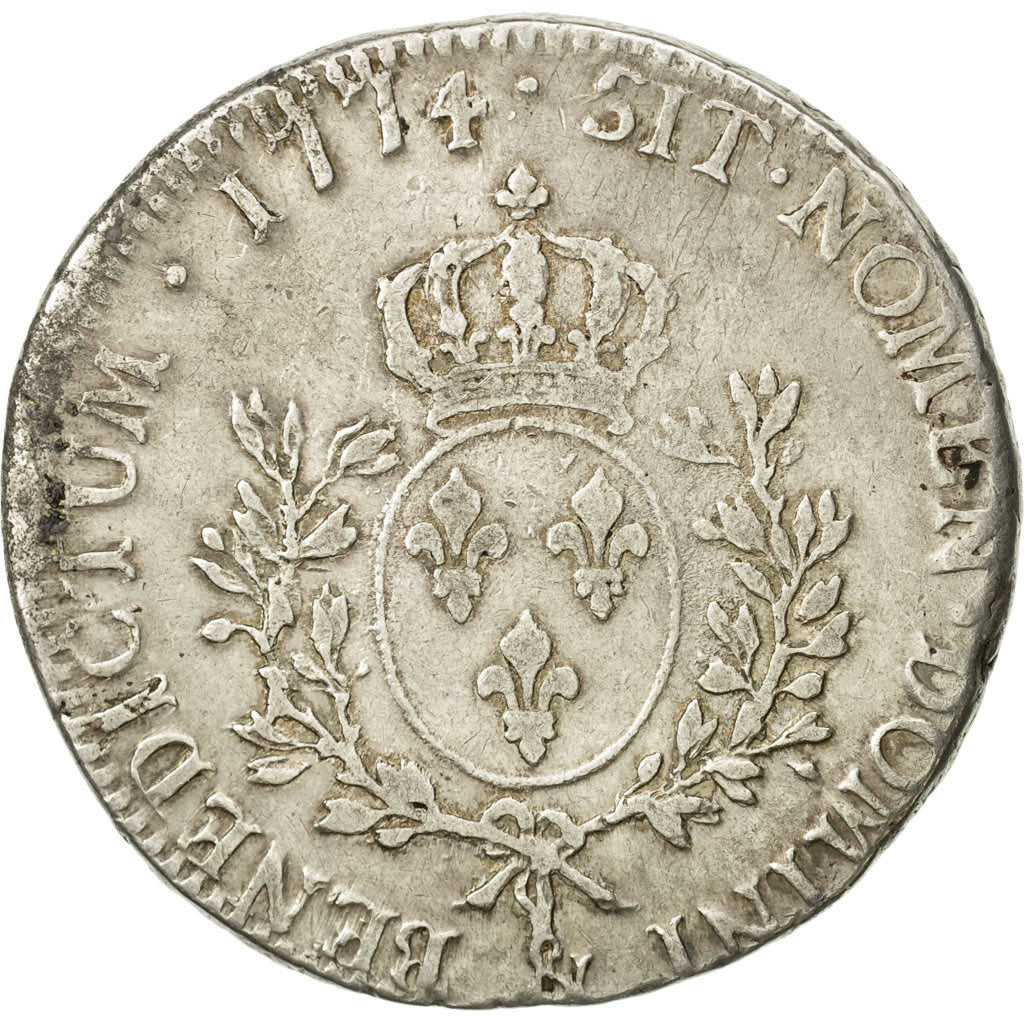 Monnaie, France, Louis XV, Écu à la vieille tête, Ecu, 1774, Aix, TB+