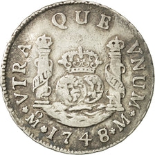 Moneta, Messico, Ferdinand VI, 2 Reales, 1748, Mexico City, BB, Argento, KM:86.1
