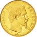 Francia, Napoleon III, 50 Francs, 1855, Paris, MBC, Oro, KM 785.1, Gadoury 1111