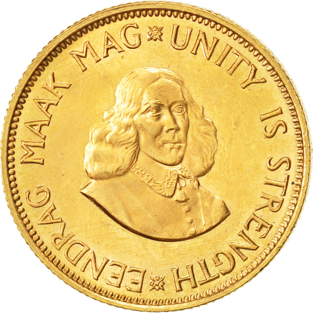 Coin, South Africa, 2 Rand, 1962, MS(60-62), Gold, KM:64