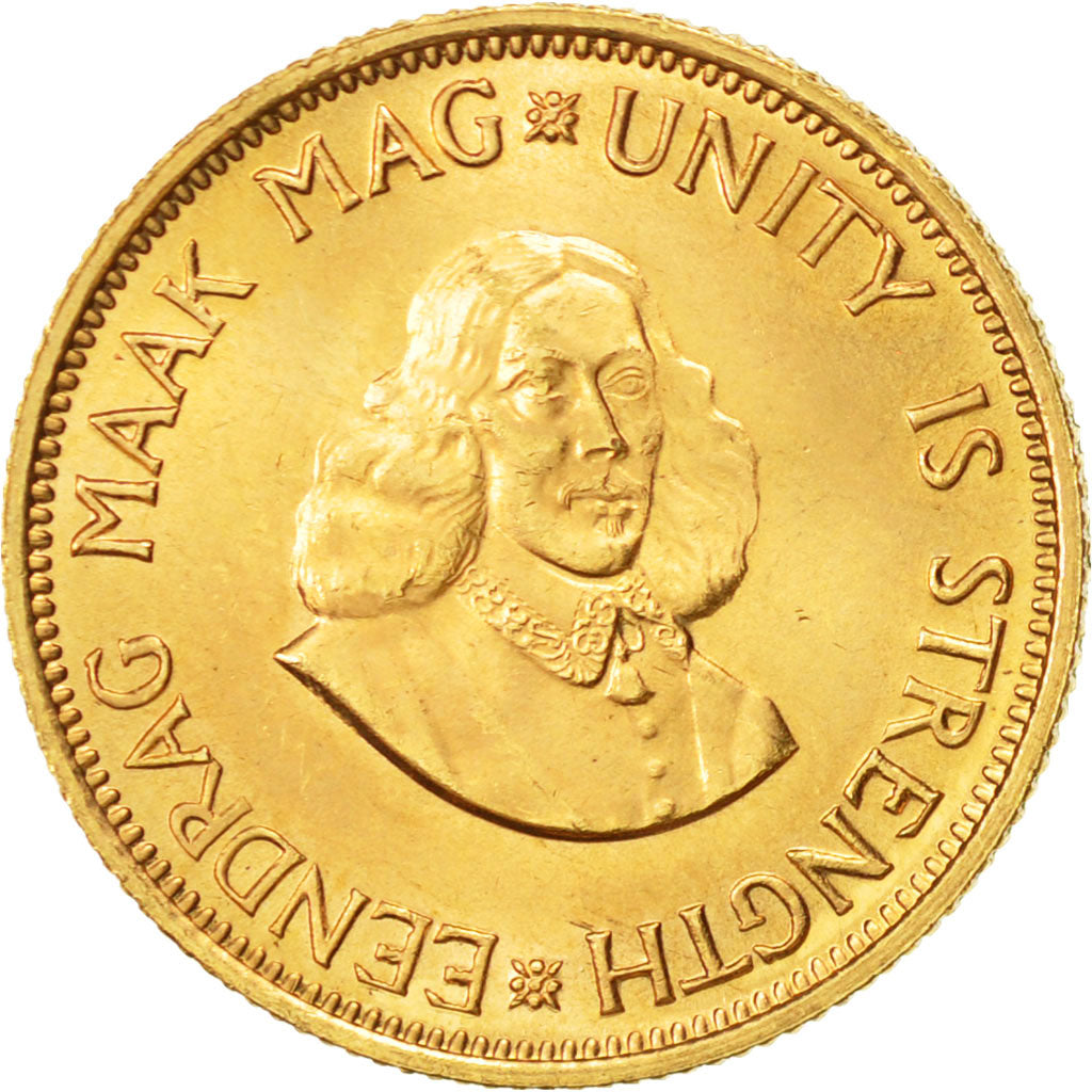Coin, South Africa, 2 Rand, 1962, MS(60-62), Gold, KM:64