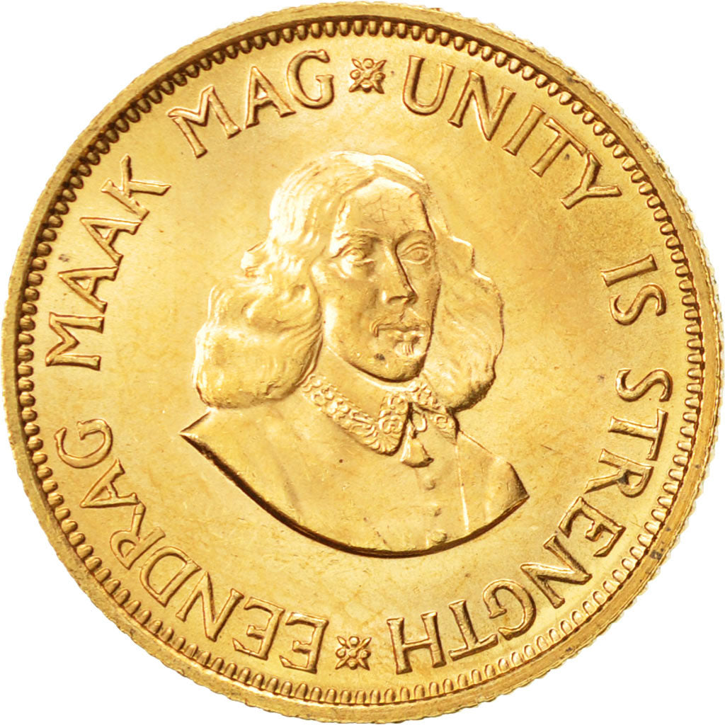 Coin, South Africa, 2 Rand, 1962, MS(60-62), Gold, KM:64