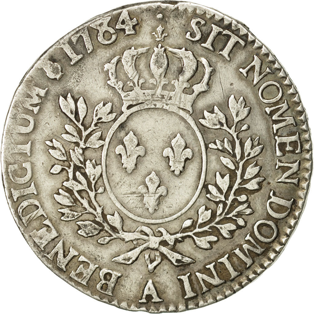 Coin, France, Louis XVI, 1/2 Écu, 1/2 ECU, 44 Sols, 1784, Paris, VF(30-35)