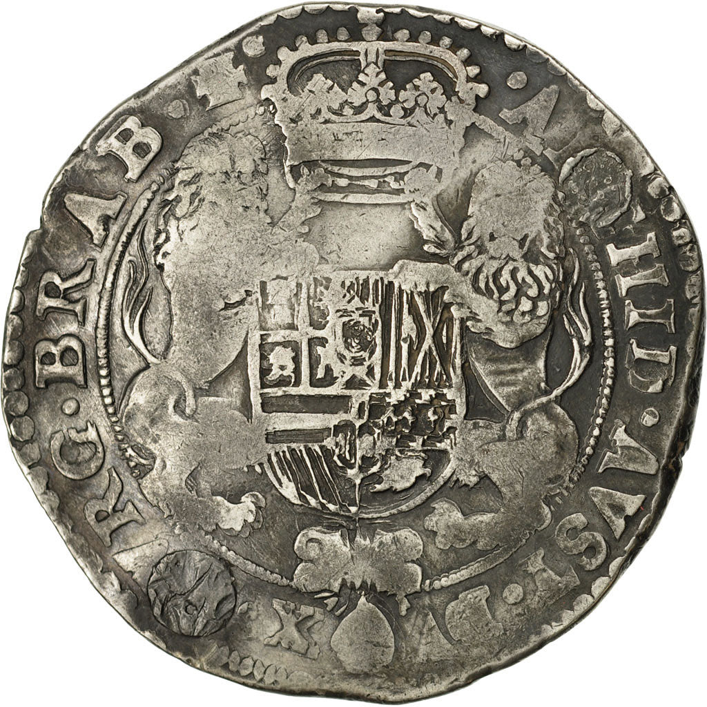 Moneda, Países Bajos españoles, BRABANT, Ducaton, 1664, Antwerp, BC+, Plata