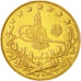Turkey, Abdul Hamid II, 100 Kurush, 1908, Qustantiniyah, EF(40-45), Gold, KM:730