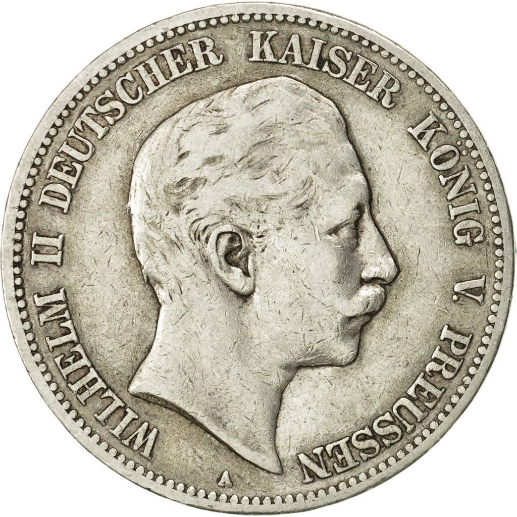 German States, PRUSSIA, Wilhelm II, 5 Mark, 1901, Berlin, EF(40-45), KM 523
