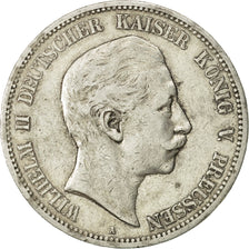 German States, PRUSSIA, Wilhelm II, 5 Mark, 1902, Berlin, EF(40-45), KM 523