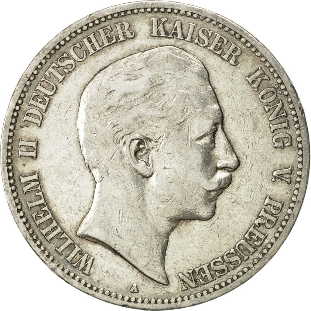 Coin, German States, PRUSSIA, Wilhelm II, 5 Mark, 1903, Berlin, EF(40-45)