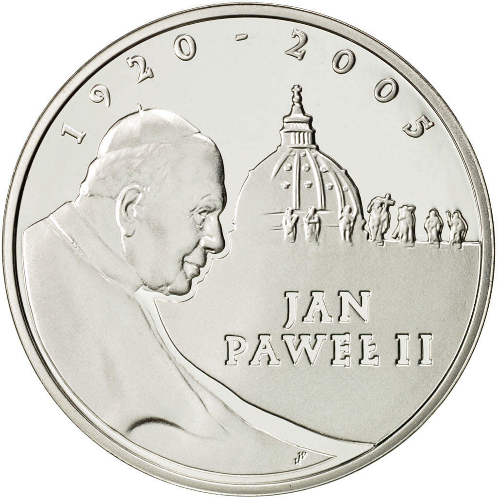 Poland, 10 Zlotych, 2005, Warsaw, MS(65-70), Silver, KM:539