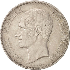 Belgio, Leopold I, 5 Francs, 5 Frank, 1850, Brussels, BB, Argento, KM:17